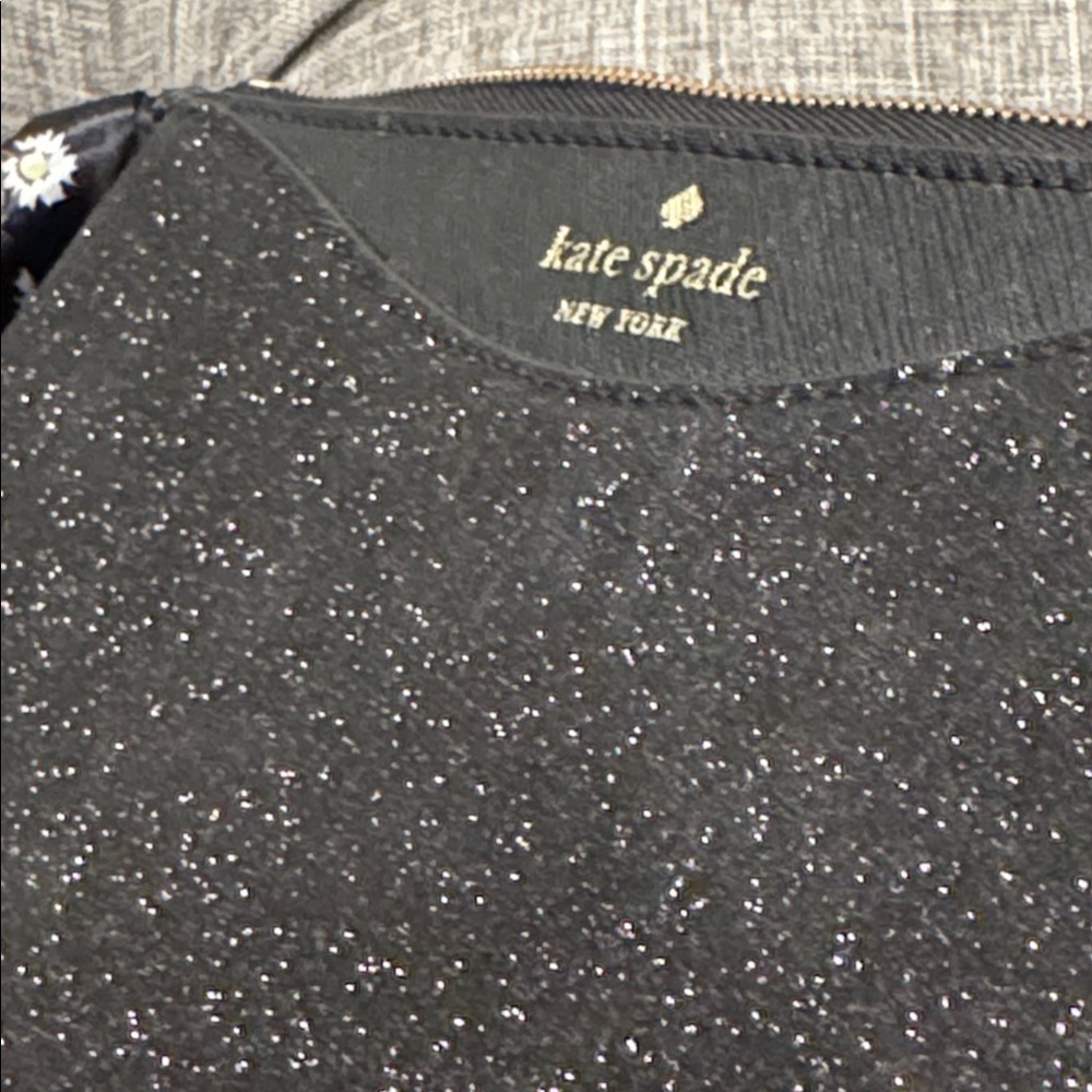 Kate Spade Bag Shimmy Glitter Black Sparkle Crossbody - Picture 16 of 17